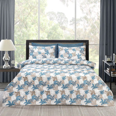 6 PCs Reversible Cotton Duvet Cover Set - Yaania