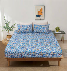 Pure Cotton Fitted Sheet Set - Bhoemia