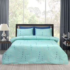 6 PCs Reversible Cotton Duvet Cover Set - Floresia