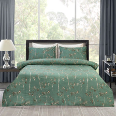 6 PCs Reversible Cotton Duvet Cover Set - Marie Gold