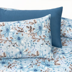 6 PCs Reversible Cotton Duvet Cover Set - Yaania