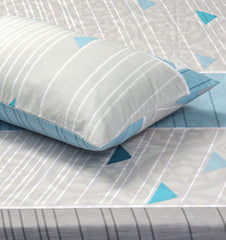 Pure Cotton Fitted Bed Sheet - Prism