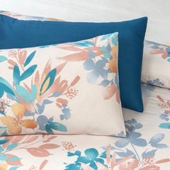 6 PCs Reversible Cotton Duvet Cover Set - Floral Grace