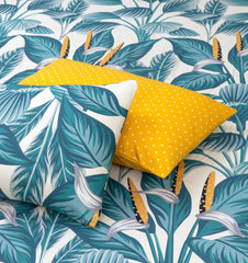 4 Pillows Egyptian Cotton Fitted Bed Sheet - Floral Glow