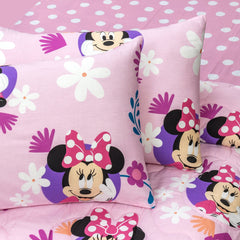 4-Piece Kids Cartoon Character Printed Bedspread Set - Minnie Mouse