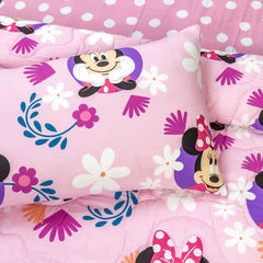 4-Piece Kids Cartoon Character Printed Bedspread Set - Minnie Mouse