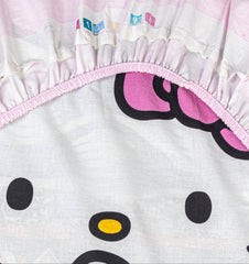 Cartoon Character Fitted Bed Sheet - Hello Kitty