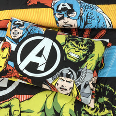 4-Piece Kids Cartoon Character Printed Bedspread Set - The Avangers