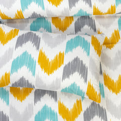 6 PCs Reversible Cotton Duvet Cover Set - Vibrance