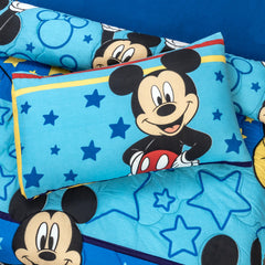 4-Piece Kids Cartoon Character Printed Bedspread Set - Mickey Mouse