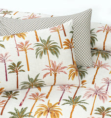 6 PCs Reversible Cotton Duvet Cover Set - Tropics