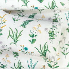 6 PCs Reversible Cotton Duvet Cover Set - Fresh Field