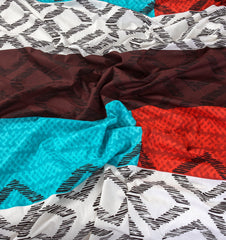 4 Pillows Cotton Bed Sheet - Patch