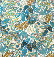 Pure Cotton Fitted Sheet Set - Golden Palm