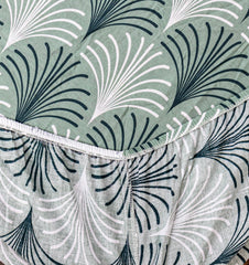 Pure Cotton Fitted Sheet Set - Splatter Green
