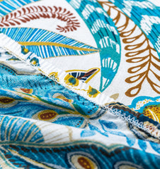 Pure Cotton Fitted Sheet Set - Golden Palm