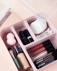 Multipurpose Sewing & Makeup Box - Pink
