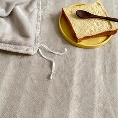 Reversible Velvet Duvet Cover - Off White & Biscuit Brown