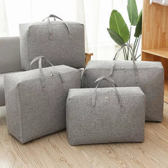 Waterproof Cotton Linen (XXL & Xl) Storage Bags - Pack Of 2