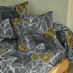 Pure Cotton Bed Sheet Set - Paradise Leaves