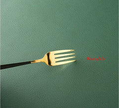 AntiSlip Waterproof Synthetic Leather Table Top Sheet - Black