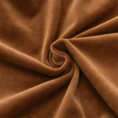 Stretchable Velvet Dining Chair Covers - Rust Brown