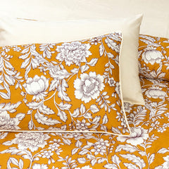 6 PCs Reversible Cotton Duvet Cover Set - Bloomfield