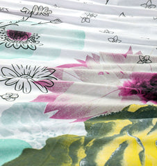 4 Pillows Cotton Bed Sheet - Barberry