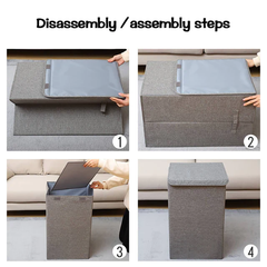 Cotton Jute XXL Foldable Laundry Basket