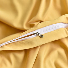 Cotton Duvet Cover Set - Yellow