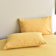 Cotton Duvet Cover Set - Yellow