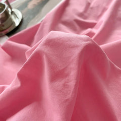 Pure Cotton Reversible Duvet Cover Set - Baby Pink & Light Pink