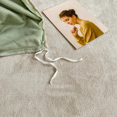 Reversible Velvet Duvet Cover - Apple Green