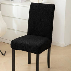 Curled Lamb Sherpa Fabric Dining Chair Covers.