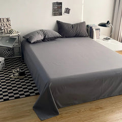 Reversible Cotton Duvet Cover - Black & Grey
