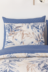 Pure Cotton Fitted Sheet Set - Botanical Leaves