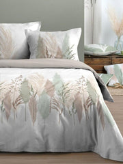 6 PCs Reversible Cotton Duvet Cover Set - Springs