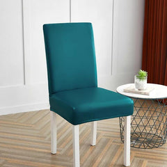 Waterproof Faux Leather Dining Chair Covers - Emerald Green