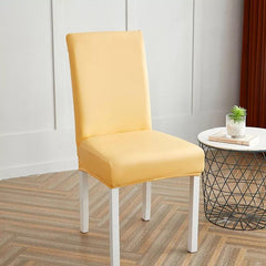 Waterproof Faux Leather Dining Chair Covers - Egg White