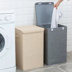 Cotton Jute XXL Foldable Laundry Basket