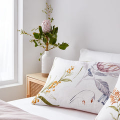 6 PCs Reversible Cotton Duvet Cover Set - Lilly