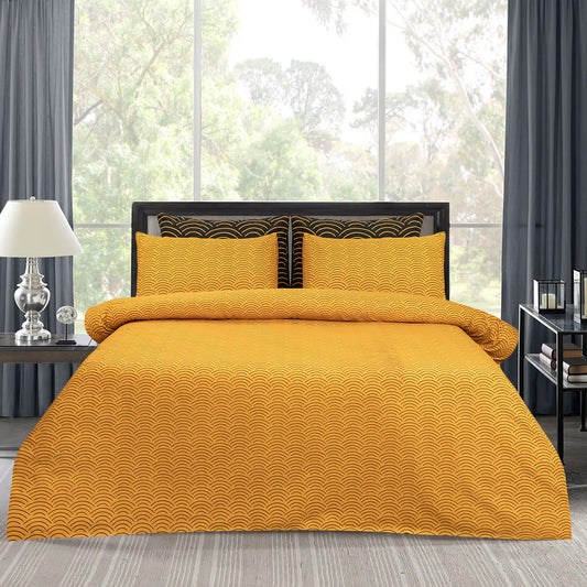 Pure Cotton Bed Sheet Set - Orion Yellow