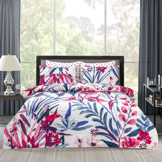 Pure Cotton Bed Sheet Set - Dahlia