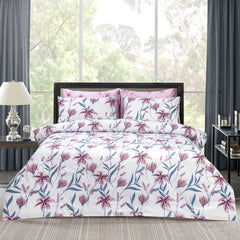 Pure Cotton Bed Sheet Set - Orchid