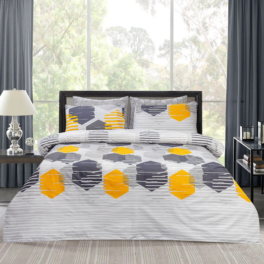 Pure Cotton Bed Sheet Set - Honeycomb