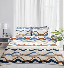 Pure Cotton Bed Sheet Set - Sea Waves