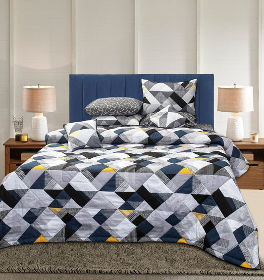 4 Pillows Cotton Bed Sheet - Trinity