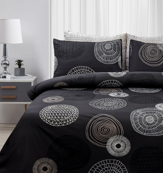 Pure Cotton Bed Sheet Set - Circles