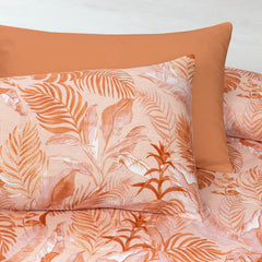 Pure Cotton Bed Sheet Set - Rust Tropics