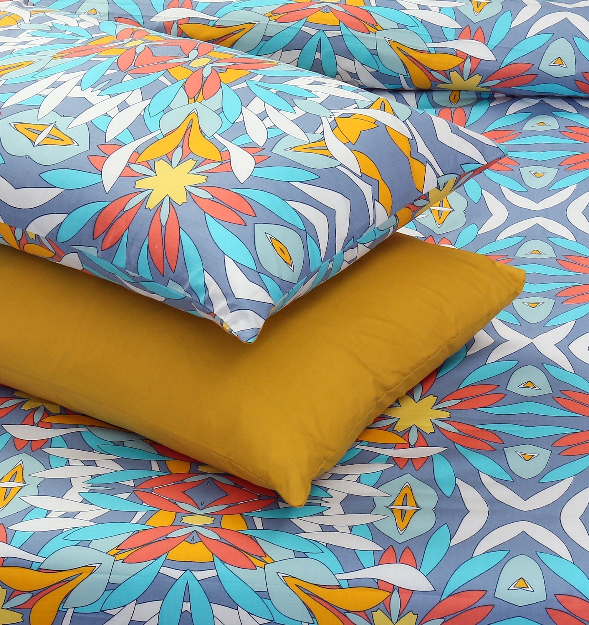 4 Pillows Cotton Bed Sheet - Abster